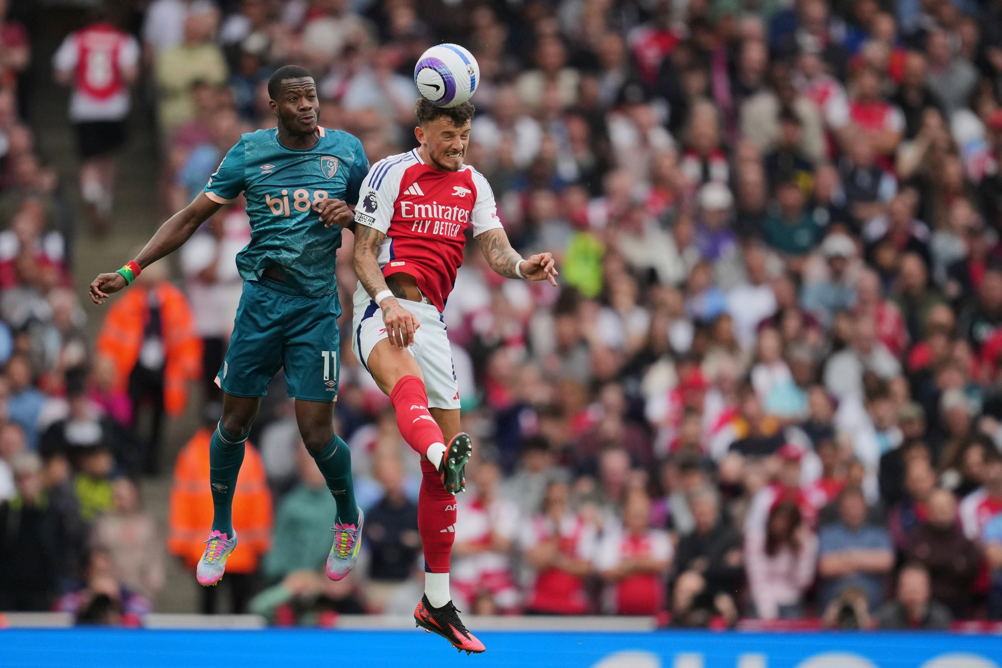 阿森纳客场战胜伯恩茅斯，取得五连胜